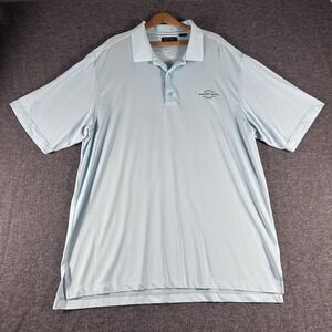 Men's Monterey Club Golf Polo Newport Dunes Golf Course Embroidery Size 2X Blue